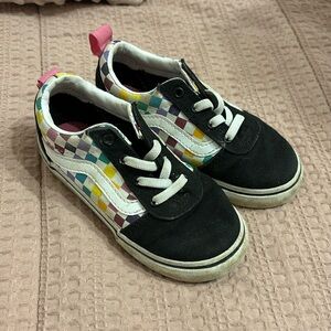 Toddler Girls size 9 checkered vans